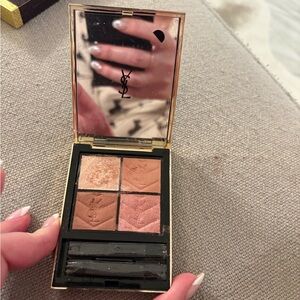 Yves Saint Laurent Pink & Peach Shimmer Matte Eyeshadow Quad